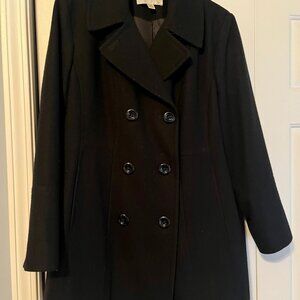 Black Coat Anne Klein Petite XXL